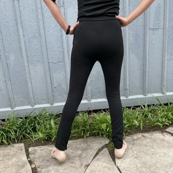 Valentino straight  leg silk embellished pants, size 4 - Picture 4 of 13